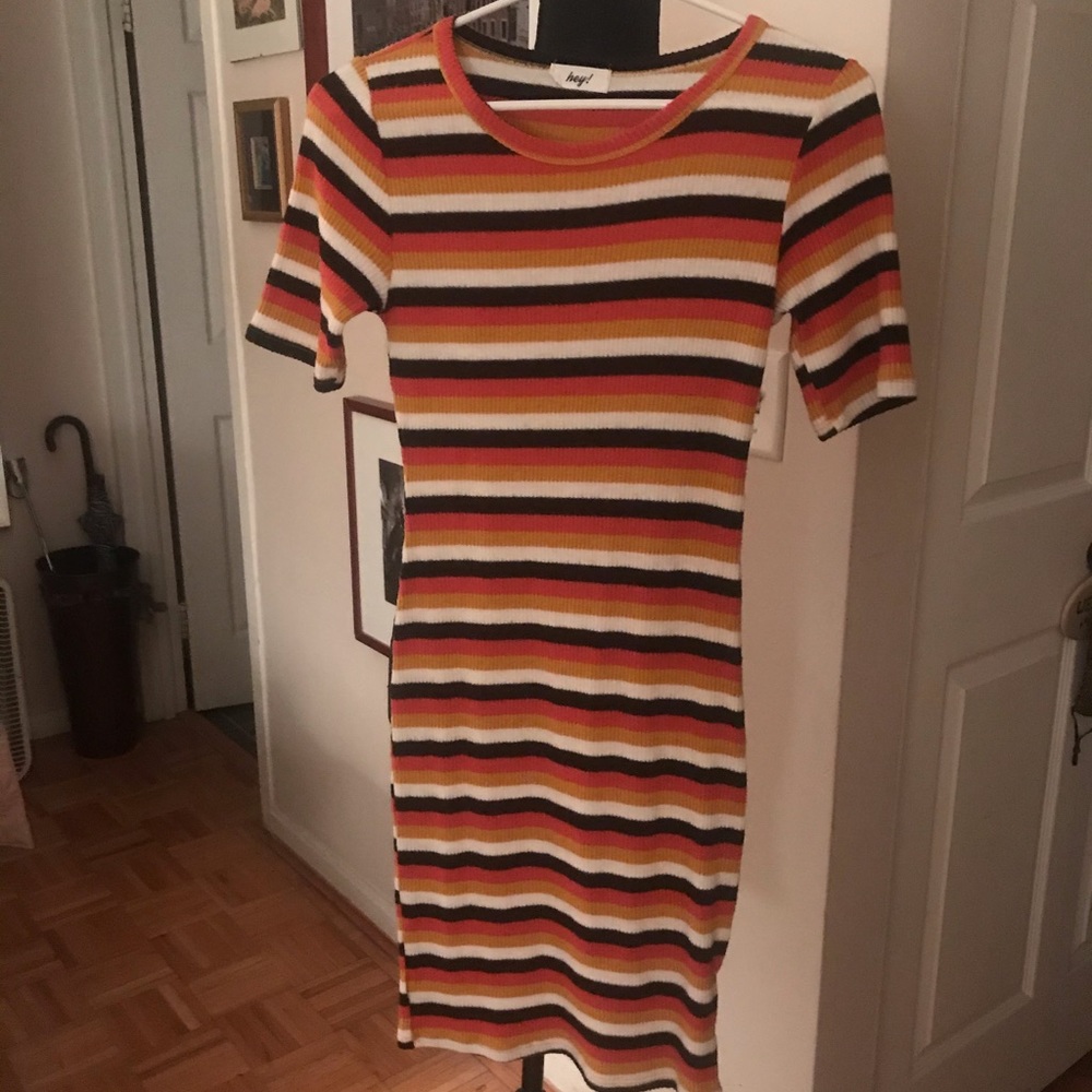 STRIPED KNIT DRESS!